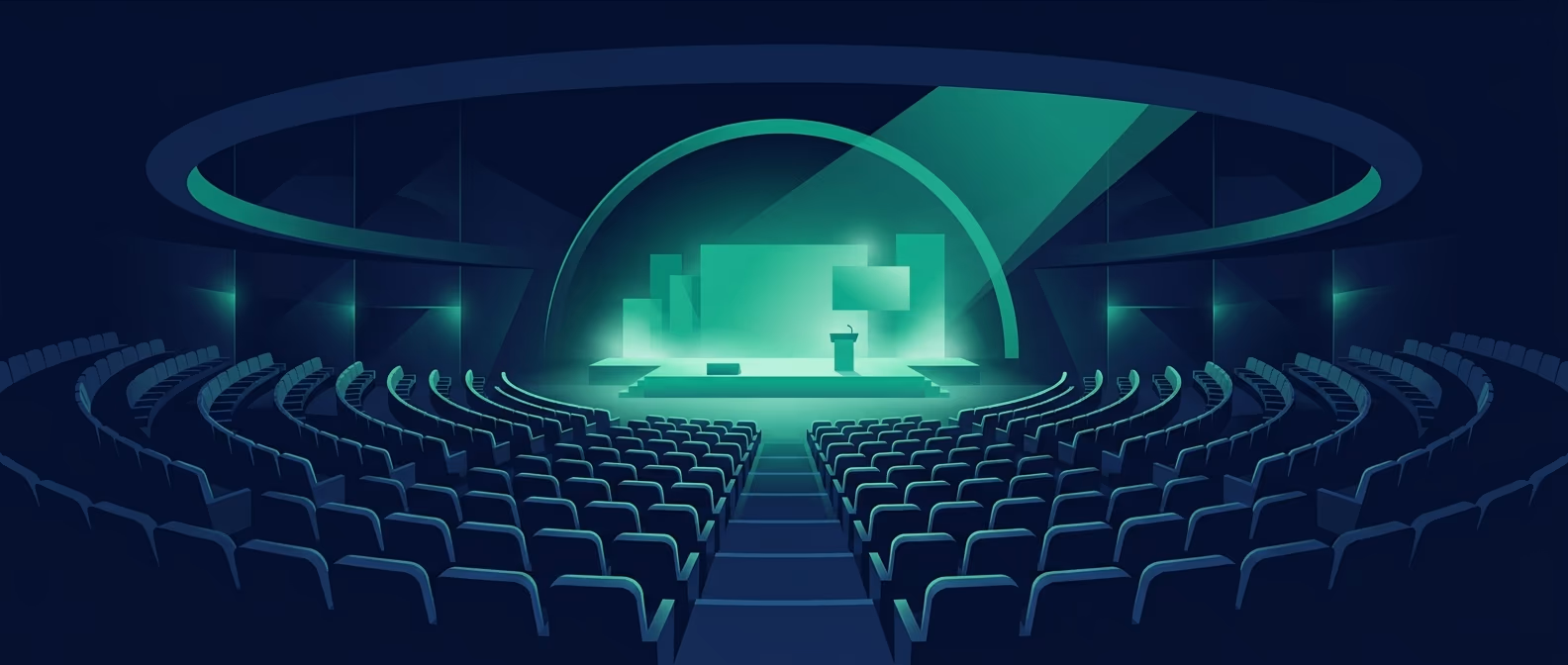 Conference auditorium illustration